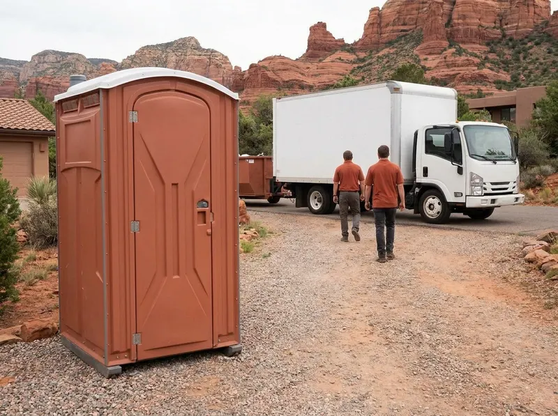 Construction Site Porta John Rental in Sedona, AZ