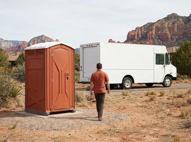 Deluxe Flushing Restroom Rental in Sedona, AZ